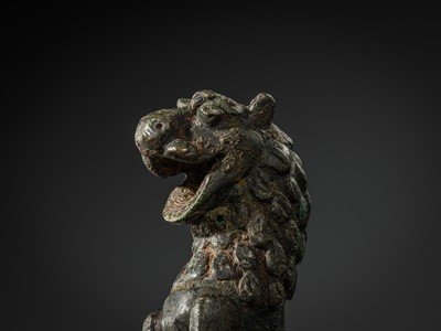 A KHORASAN BRONZE ‘LION’ SPOUT, 12TH-13Th CENTURY