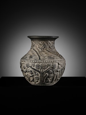 Lot 188 - A RARE CHANDRAKETUGARH POTTERY VASE, SHUNGA PERIOD, 2ND-1ST CENTURY BC