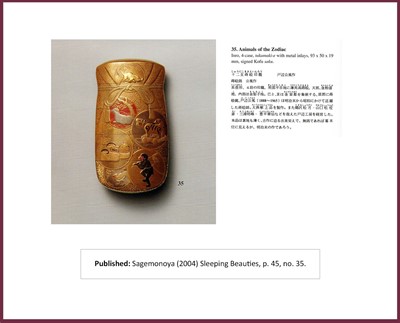 Lot 280 - TOBE KOFU: A SUPERB GOLD-INLAID FOUR-CASE LACQUER INRO WITH THE JUNISHI
