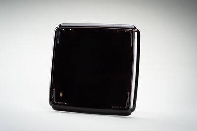 Lot 142 - ZOHIKO: A PAIR OF GOLD LACQUER TRAYS WITH BIRDS