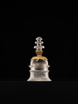Lot 177 - A ROCK CRYSTAL AND GOLD RELIQUARY IN THE FORM OF A STUPA, ANCIENT REGION OF GANDHARA, 1ST-3RD CENTURY