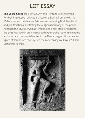 Lot 196 - A PALE PINK SANDSTONE STELE OF VISHNU VARAHA, THE COSMIC BOAR