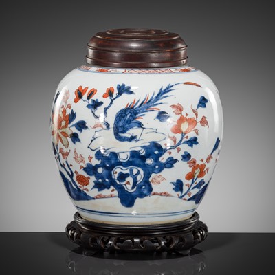 Lot 564 - AN IMARI GINGER JAR, KANGXI PERIOD