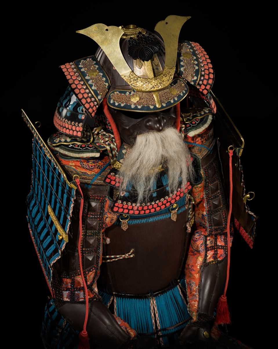 Lot 142 - MYOCHIN MUNEKATA: A SUPERB TATEHAGI OKEGAWA DO TOSEI GUSOKU (ARMOR), DATED 1851, WITH IMPERIAL CRESTS