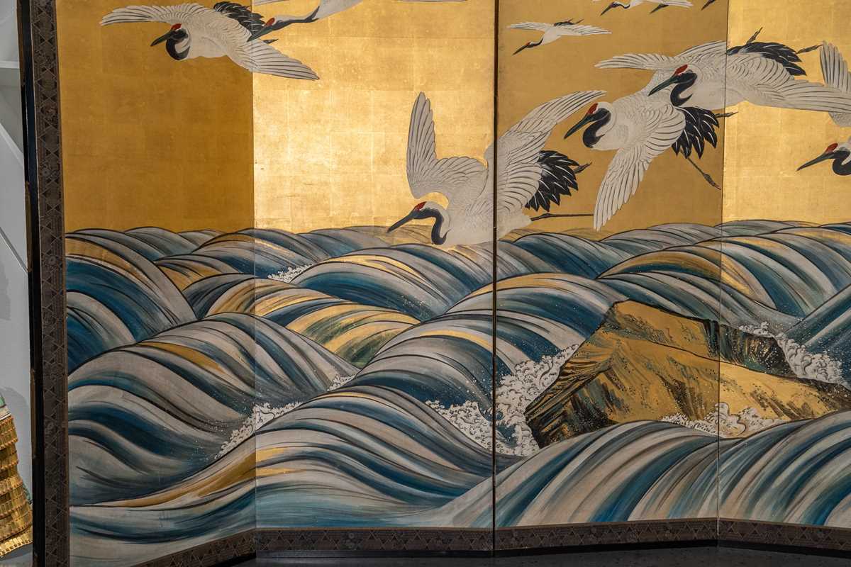 BONHEUR Papier　1223 Lot 165 - MOCHIZUKI HANZAN: A SUPERB CERAMIC-INLAID