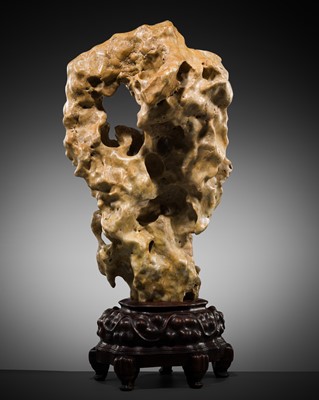 Lot 109 - A LARGE TAIHU SCHOLAR’S ROCK, QING DYNASTY