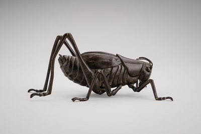 YASUNOSUKE: A BRONZE OKIMONO OF GRASSHOPPER