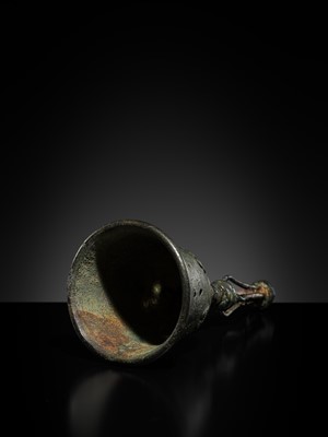Lot 650 - A BRONZE BELL, BAN CHIANG CULTURE, THAILAND, 1500 BC–300 AD