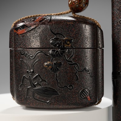 NAKAYAMA KOMIN: A SUPERB LACQUER SAGEMONO SET