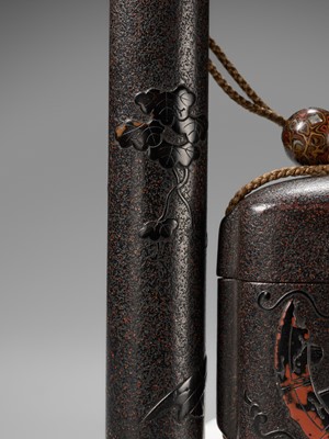 NAKAYAMA KOMIN: A SUPERB LACQUER SAGEMONO SET