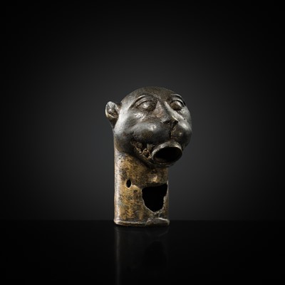 A RARE KHORASAN ‘LIONESS’ BRONZE SPOUT, 12TH-13Th CENTURY