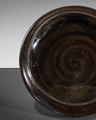 Lot 581 - A RARE BLACK-GLAZED ‘OIL SPOT’ WASHER, 18TH CENTURY