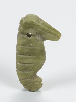 Lot 2175 - A BACTRIAN SERPENTINE AMULET OF A SEA HORSE, c. 2500 YEARS OLD