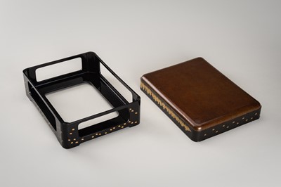 Lot 141 - A FINE LOT WITH SEVEN LACQUER ITEMS