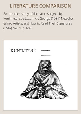 Lot 243 - A FINE AND HUMOROUS WOOD NETSUKE OF TANUKI DISGUISED AS A PRIEST