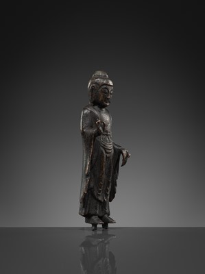 Lot 604 - A RARE BRONZE FIGURE OF BUDDHA, UNIFIED SILLA DYNASTY