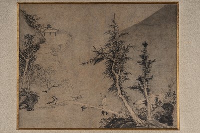 Lot 733 - A FINE LANDSCAPE PAINTING, QING DYNASTY