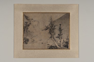Lot 733 - A FINE LANDSCAPE PAINTING, QING DYNASTY