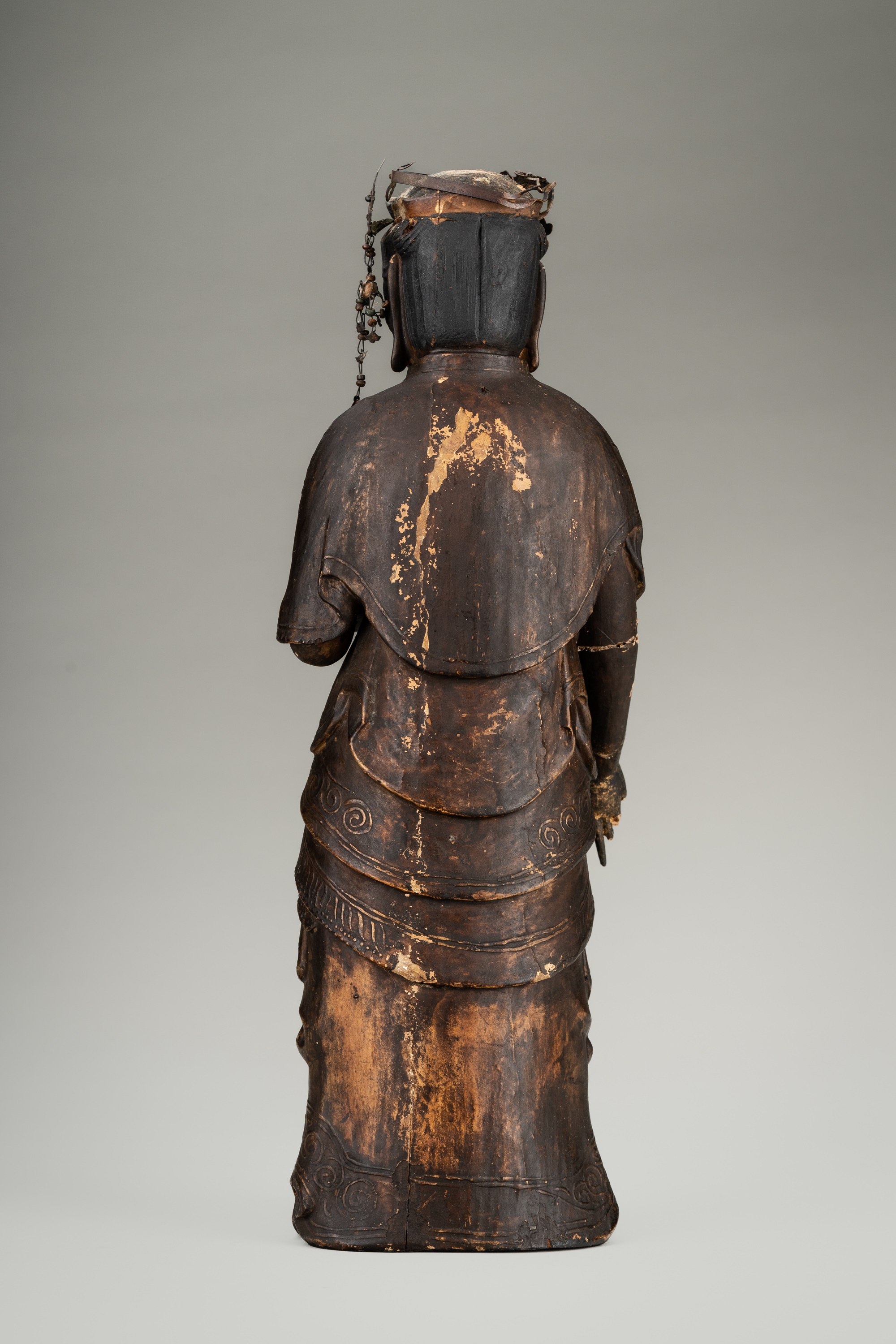 【スーパーセール】 AN - 67 Lot OLD OF FIGURE WOOD LACQUERED AND GILT コレクション