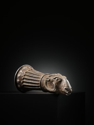 Lot 367 - A SILVER ‘RAM’ RHYTON, PERSIA, 8TH-6TH CENTURY BC