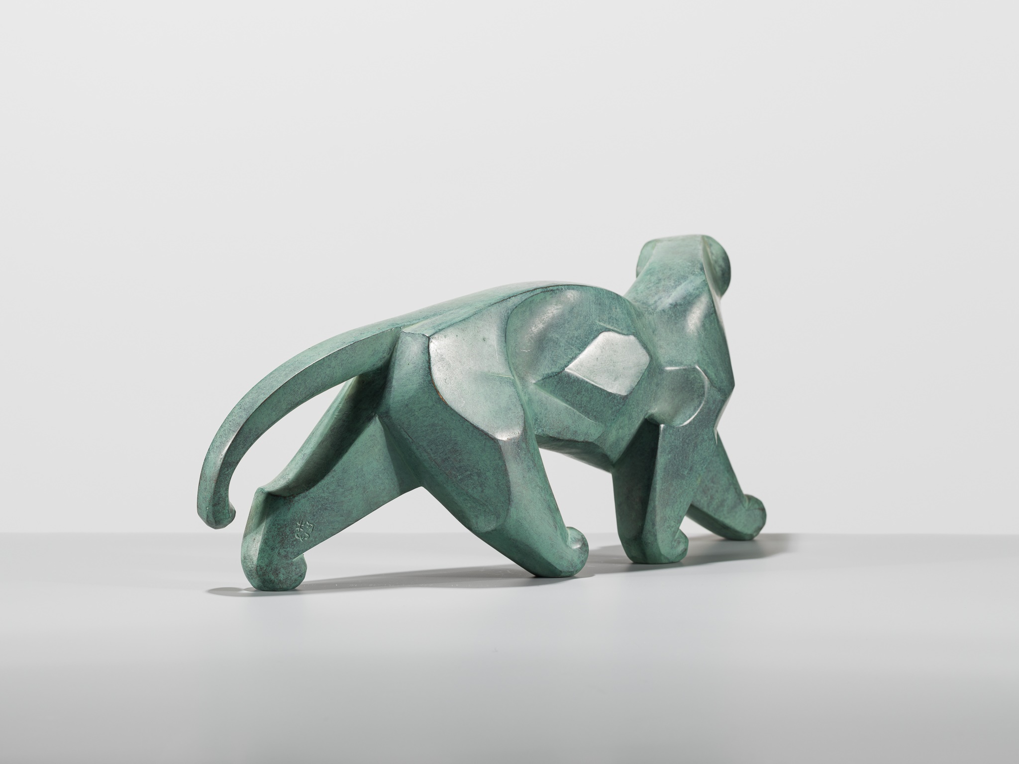 Lot 70 - SAEGUSA SOUTAROU: A PATINATED COPPER OKIMONO