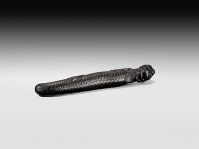 Lot 79 - A RARE DARK WOOD ‘DRAGON’ BOKUTO (DOCTOR’S SWORD)