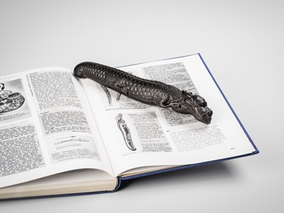 Lot 79 - A RARE DARK WOOD ‘DRAGON’ BOKUTO (DOCTOR’S SWORD)