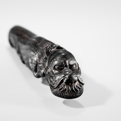 Lot 79 - A RARE DARK WOOD ‘DRAGON’ BOKUTO (DOCTOR’S SWORD)