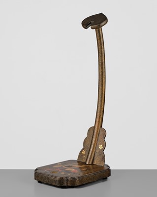 Lot 115 - A FINE LACQUERED TACHI-KAKE (SWORD STAND)