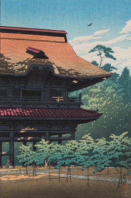 Lot 291 - KAWASE HASUI: KENCHO TEMPLE, KAMAKURA