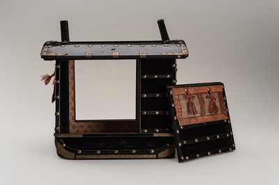 Lot 137 - A LACQUER MINIATURE KAGO (PALANQUIN)