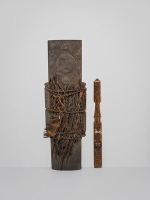 Lot 130 - A GROUP OF TWO AINU OBJECTS