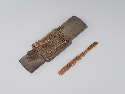 Lot 130 - A GROUP OF TWO AINU OBJECTS