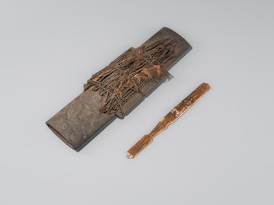 Lot 130 - A GROUP OF TWO AINU OBJECTS