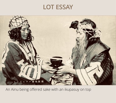 Lot 130 - A GROUP OF TWO AINU OBJECTS