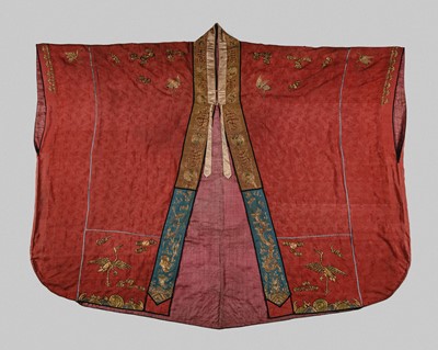 Lot 219 - AN EMBROIDERED SILK DAOIST PRIEST’S ROBE, JIANGYI, 19TH CENTURY