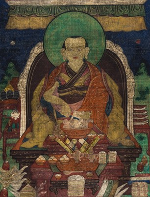 Lot 36 - A THANGKA OF ZANABAZAR, 19TH CENTURY