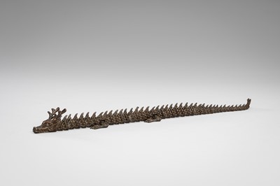 Lot 49 - A BRONZE JIZAI OKIMONO OF A DRAGON