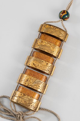Lot 1409 - KAJIKAWA: A FINE FOUR-CASE LACQUER INRO DEPICTING CRANES