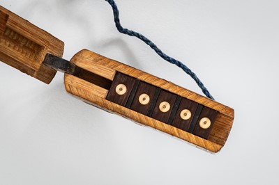 Lot 1422 - A RARE BAMBOO AND MARQUETRY INRO, ZESHIN SCHOOL