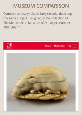 Lot 158 - A FINE KYOTO SCHOOL IVORY NETSUKE OF A BOAR RESTING ON AUTUMN PLANTS