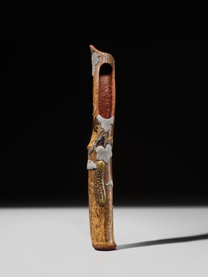 A VERY LARGE RINPA-STYLE KISERUZUTSU (PIPE CASE) WITH LEAFY VINES AND GOURDS