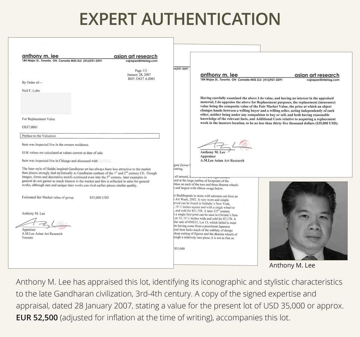 Lot 187 - A SCHIST RELIEF OF THE FOOTPRINTS OF BUDDHA,