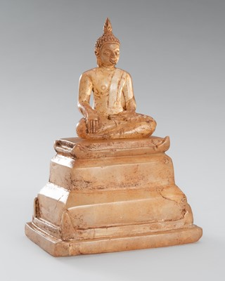 Lot 1337 - A ROCK CRYSTAL FIGURE OF BUDDHA, LUANG PRABANG, LAO KINGDOM, CIRCA 14TH-15TH CENTURY
