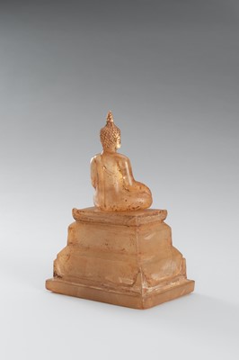 Lot 1337 - A ROCK CRYSTAL FIGURE OF BUDDHA, LUANG PRABANG, LAO KINGDOM, CIRCA 14TH-15TH CENTURY