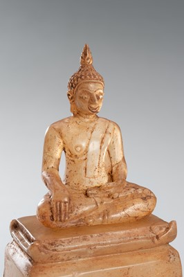 Lot 1337 - A ROCK CRYSTAL FIGURE OF BUDDHA, LUANG PRABANG, LAO KINGDOM, CIRCA 14TH-15TH CENTURY