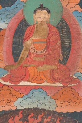 Lot 767 - A LARGE THANGKA DEPICTING SADBHUJAMAHAKALA
