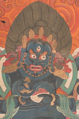 Lot 767 - A LARGE THANGKA DEPICTING SADBHUJAMAHAKALA