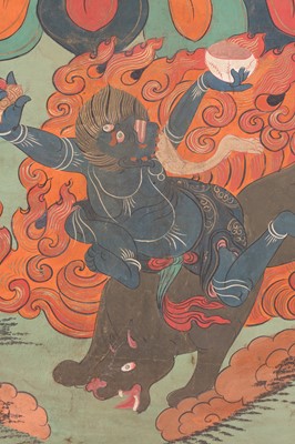 Lot 767 - A LARGE THANGKA DEPICTING SADBHUJAMAHAKALA