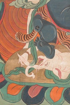 Lot 767 - A LARGE THANGKA DEPICTING SADBHUJAMAHAKALA